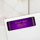 Search for deep purple return address labels Elegant