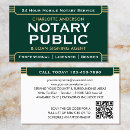 Search for notary public business cards Law