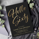 Search for for him birthday invitations Black and gold