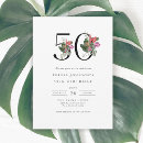 Search for tropical 50th birthday invitations Fifty