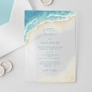 Search for waves wedding invitations Summer