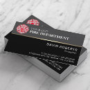 Search for fire safety business cards Fireman