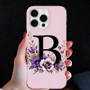Search for initial b iphone cases Monogrammed