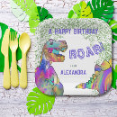 Search for t rex plates Dino party