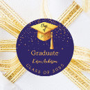 Search for graduation cap stickers Blue