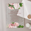 Search for pink and silver sweet 16 invitations Elegant