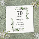 Search for 70th anniversary napkins Vow renewal