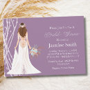 Search for brunette bride invitations Rustic