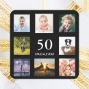 Search for mens 50th birthday stickers Black