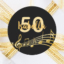 Search for black music stickers Gold