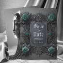 Search for teal blue save the dates Floral