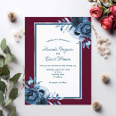 Search for burgundy and silver wedding invitations Simple