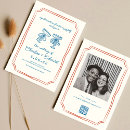 Search for red and blue wedding invitations Whimsical