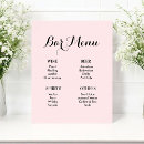 Search for bar menu posters Pink
