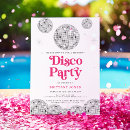 Search for fashion birthday invitations Pink glitter