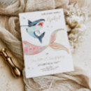 Search for shark or mermaid invitations For kids