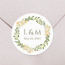 Search for spring wedding stickers Bride and groom
