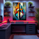 Search for abstract musical art posters Creative design