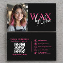 Search for waxing business cards Qr code