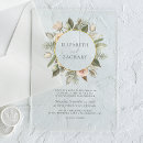 Search for floral circle wedding invitations Greenery