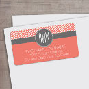 Search for grey chevron return address labels Monogrammed