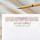 Search for pink lace return address labels Chic