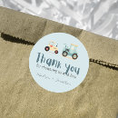 Search for tractor baby shower stickers Thank you