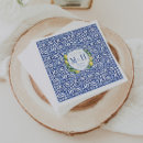 Search for blue tile napkins Italian