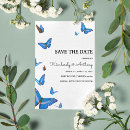 Search for butterfly save the dates Blue