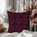 Search for black and burgundy cushions Pattern
