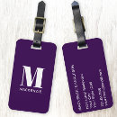 Search for purple luggage tags Stylish