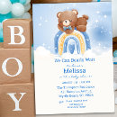 Search for rainbow bear invitations Watercolor