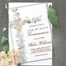 Search for flowers square invitations Watercolor