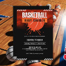 Search for orange basketball invitations Modern