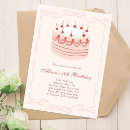 Search for cake birthday invitations Feminine
