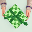 Search for four leaf clover wrapping paper St patrick's day