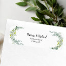 Search for succulent return address labels Green and white