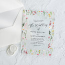 Search for boho floral wedding invitations Wildflower