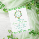 Search for lucky charm invitations Green