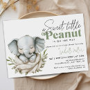 Search for sweet little peanut baby shower invitations Modern simple
