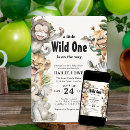 Search for baby animal invitations A little wild one