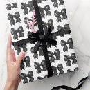 Search for bow wrapping paper Black and white