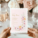 Search for spring baby girl shower invitations Watercolor floral