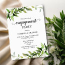 Search for foliage engagement party invitations Sage green