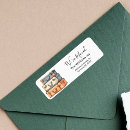 Search for luggage return address labels Watercolor