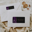 Search for dark purple return address labels Chic