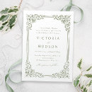 Search for swirl border invitations Stylish classic calligraphy script