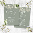 Search for light green wedding invitations String lights