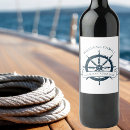 Search for nautical wine labels Navy blue