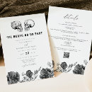 Search for skull wedding invitations Till death
